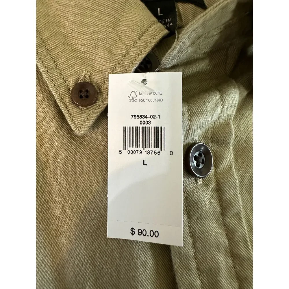 Banana‎ Republic Button Up Men's Large Long Sleeve NWT